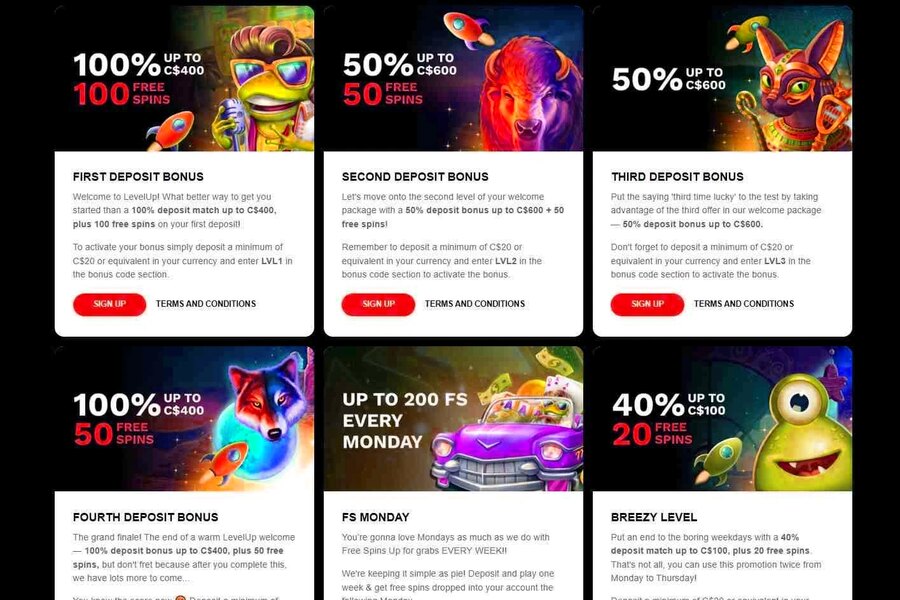 Level Up Casino Bonuses Overview and Benefits